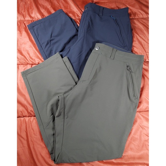 LOT OF 2 Kuhl Pants Transcendr Men's 42x30 Gray & Green Softshell Hiking - Picture 1 of 16